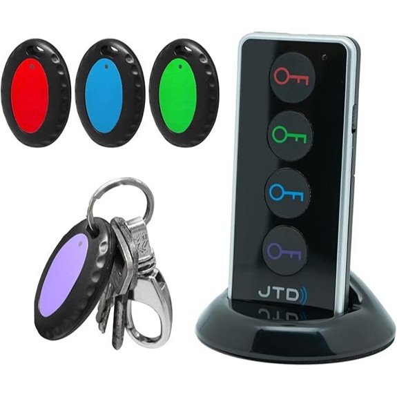 Key Finder with 4 Receivers 131ft Range Waterproof