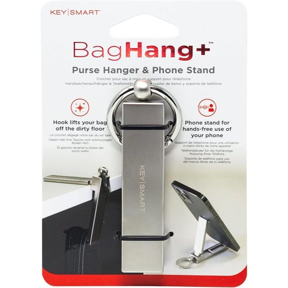 KEY SMART BagHang Plus: 2-in-1 Purse Hook & Stand