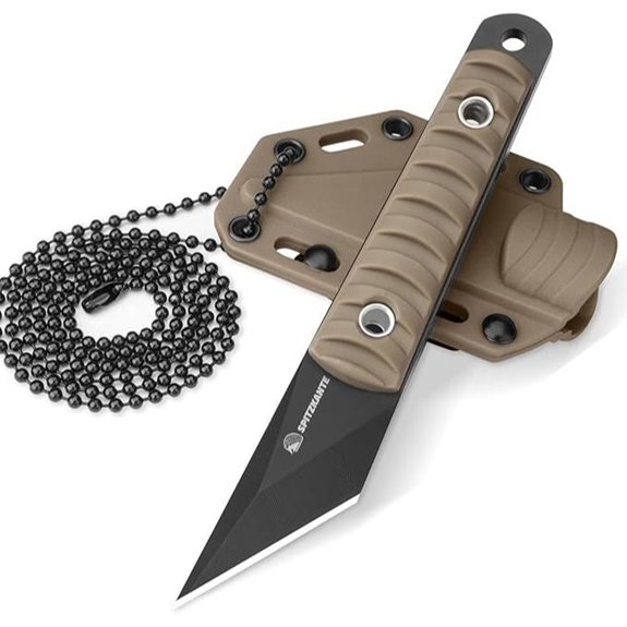 5.79 Kiridashi Neck Knife with Sheath Khaki Handle