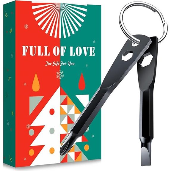 KUSONKEY 4-in-1 Screwdriver Keychain Gifts for Him