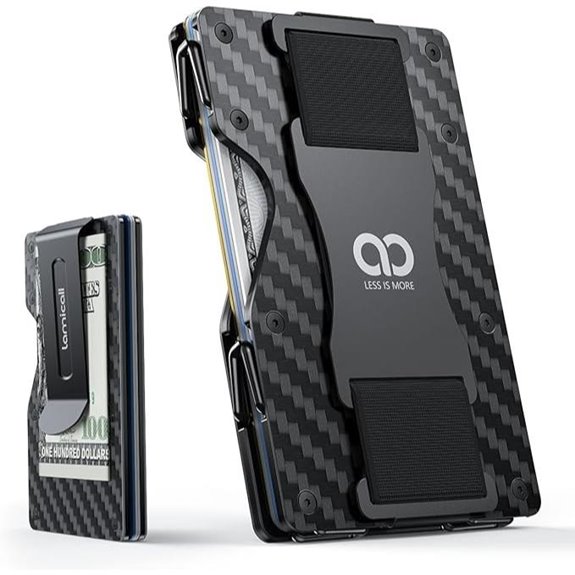 Lamicall Minimalist Metal Wallet with Hinges RFID