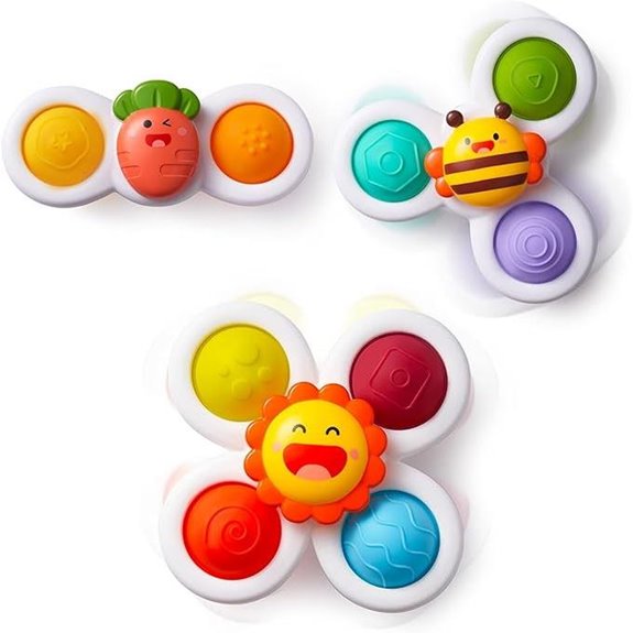 LiKee Suction Cup Fidget Bath Toy Set