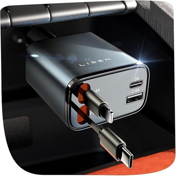 LISEN 69W Car Charger USB-C Fast Charger