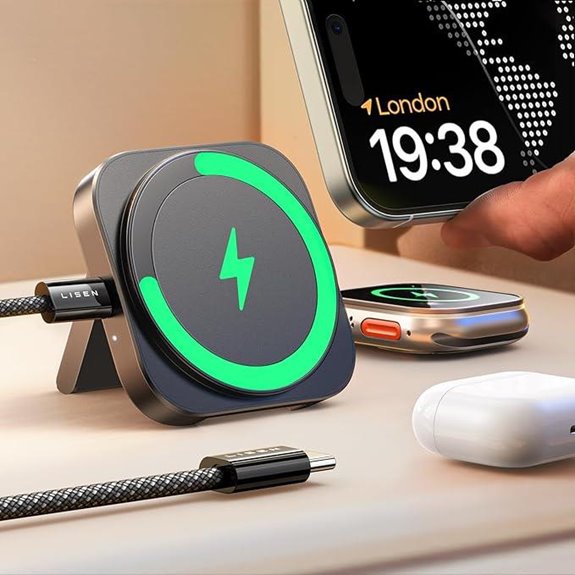 LISEN MagSafe Charger Stand for iPhone & AirPods