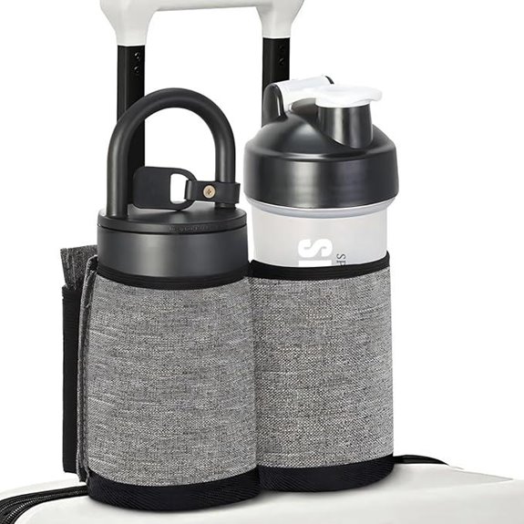 Luggage Cup Holder for Suitcases (Grey)