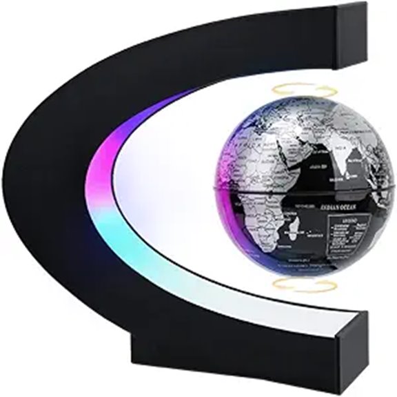 Magnetic Levitating Globe with LED Light Display