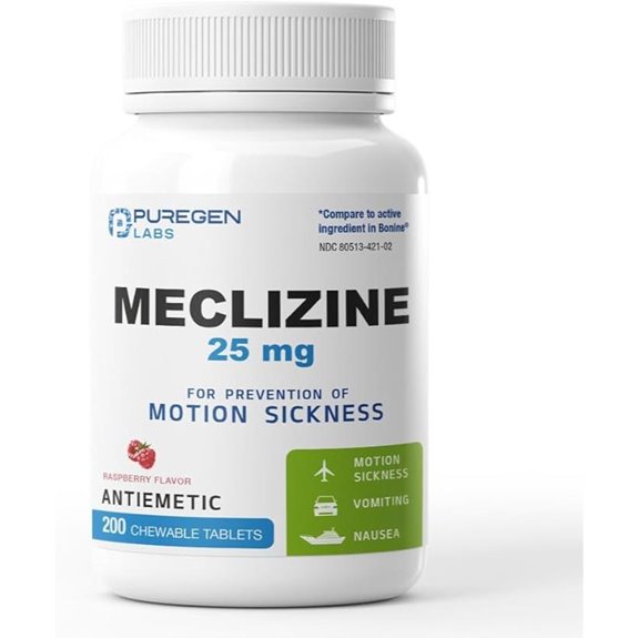 Meclizine 25 mg Antiemetic Chewables (200)