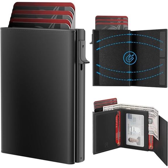 Mens RFID Slim Front Pocket Wallet with Card Slot