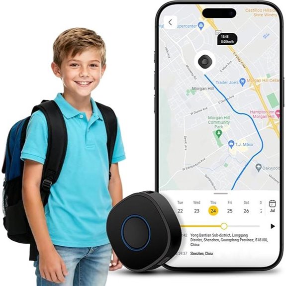 LNCOON Mini GPS Tracker for Kids Elderly Pets