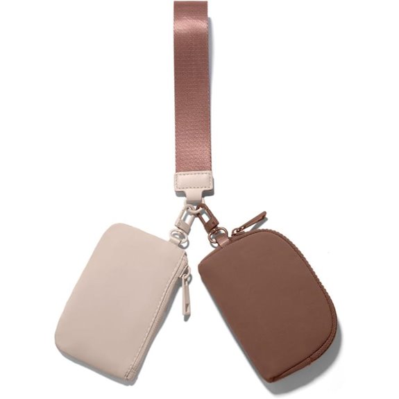 Mini Zip Around Keychain Wristlet Wallet