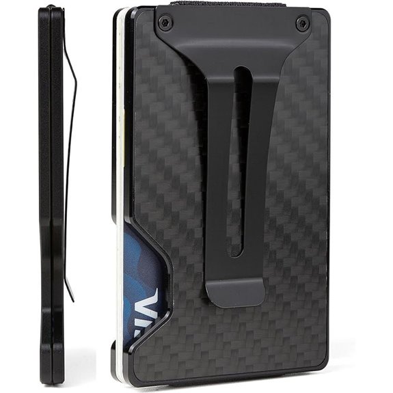 Minimalist Carbon Fiber Wallet with RFID Blocking