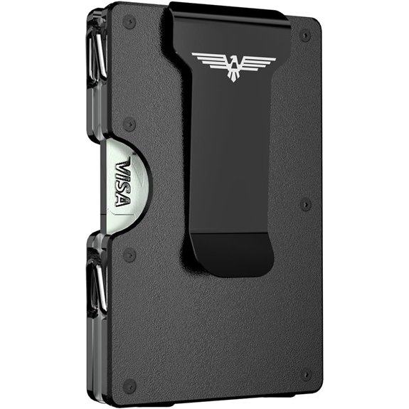 Minimalist Metal Wallet with Money Clip and RFID Blocking