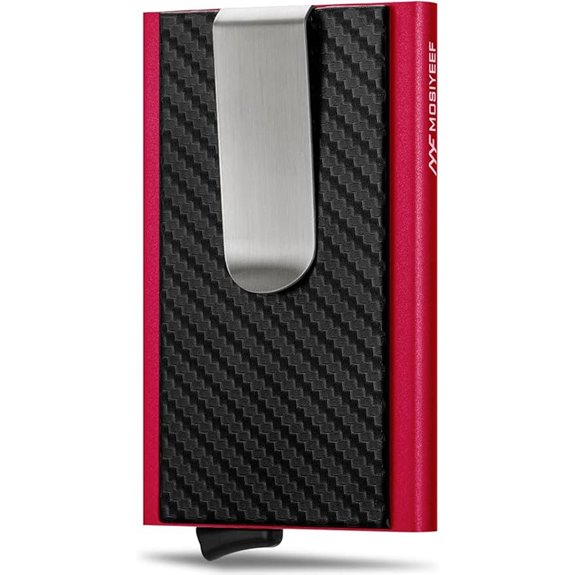 MOSIYEEF Minimalist RFID Wallet with Money Clip (Vermeil)