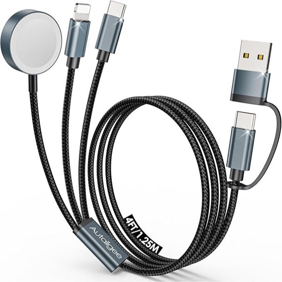 Multi Charging Cables for Apple iPhone Samsung Travel Essentials