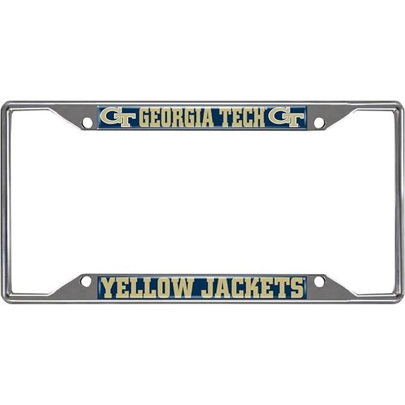 FANMATS NCAA Chrome Metal License Plate Frame