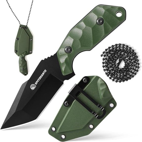 Neck Knife with Sheath • X-TAN-K Tanto Knife