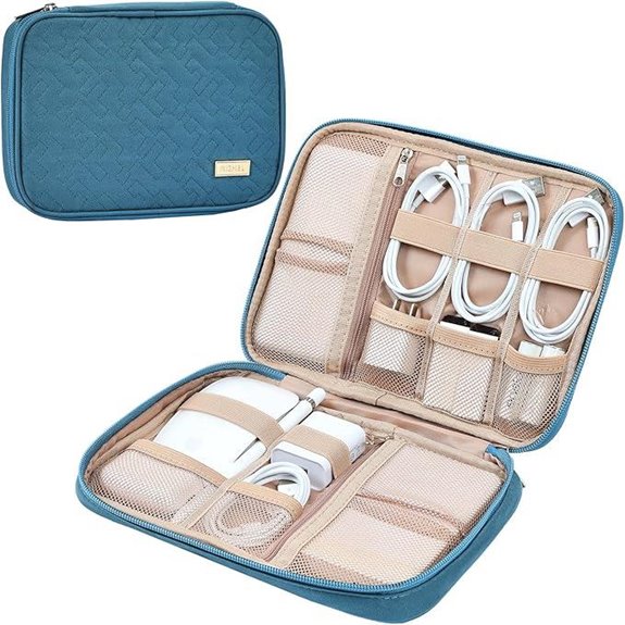 nishel lake blue travel organizer