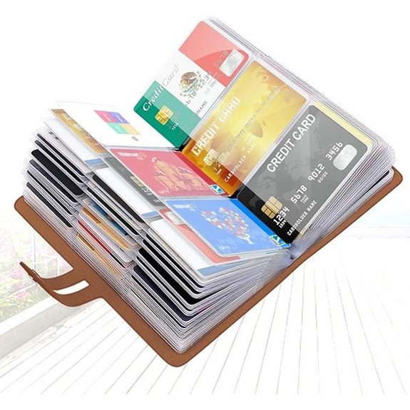 Padike RFID Card Holder with 96 Slots Apricot