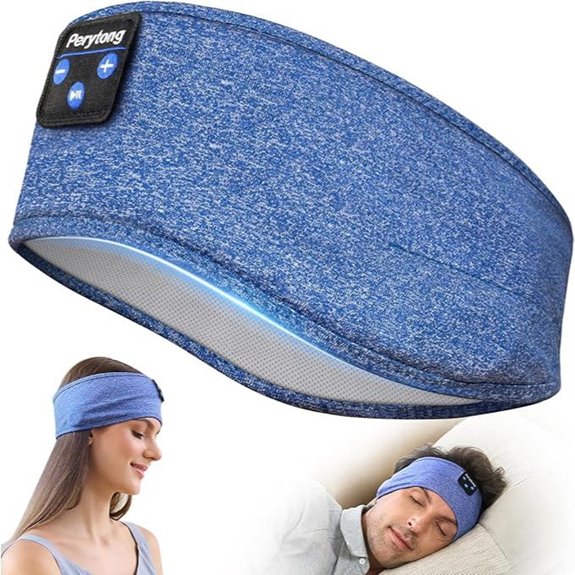 Perytong Bluetooth Sleep Headband Headphones with Mic