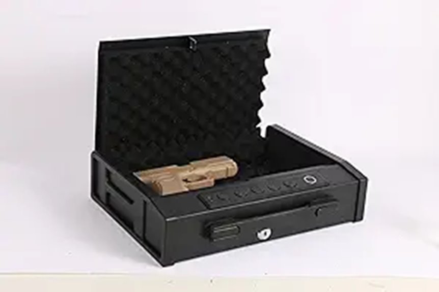 Portable Biometric Gun Safe with Carry Handle