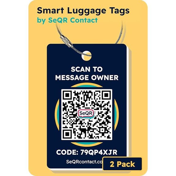 Privacy QR Luggage Tags with GPS Tracking