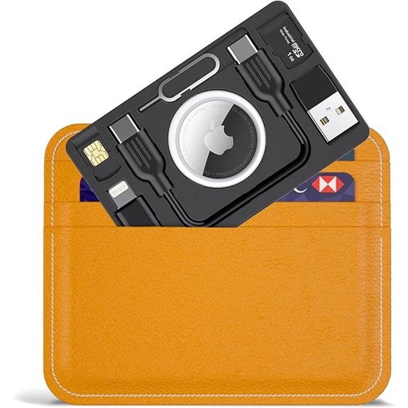 PZOZ AirTag Wallet with USB-C to Lightning Kit