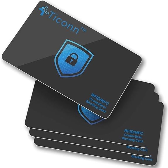 RFID Blocking Cards 4 Pack Wallet Protector Set