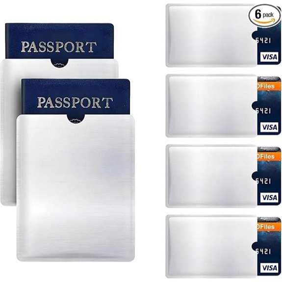RFID Blocking Wallet with Card & Passport Holders