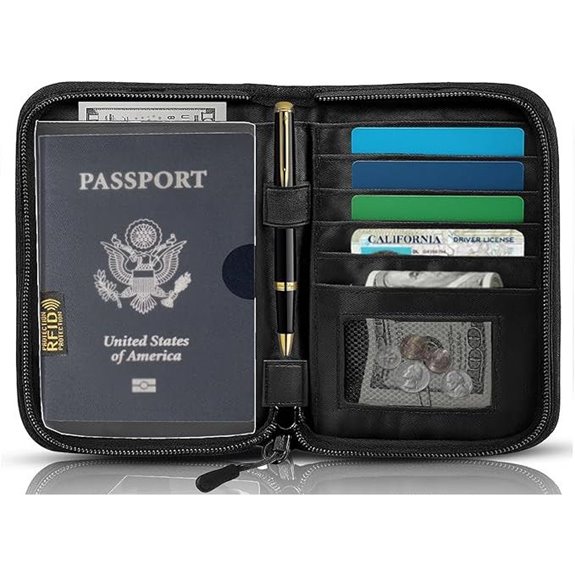 RFID Passport Holder Organizer Wallet for Travel