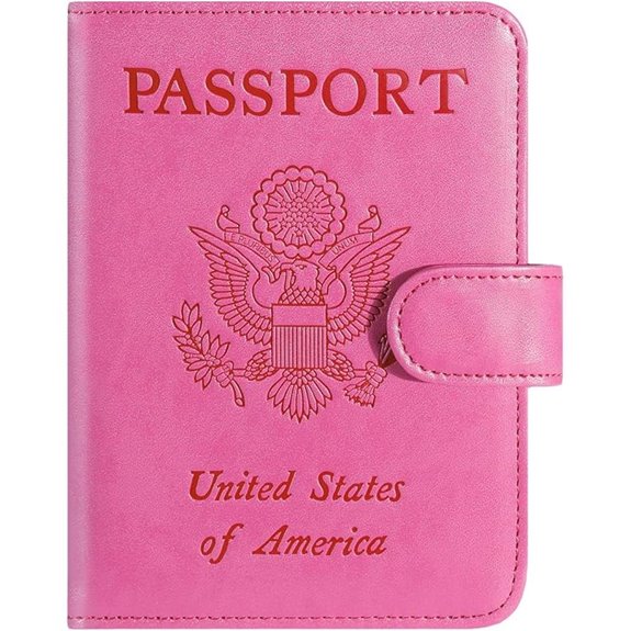 RFID Passport Holder Wallet Leather Card Case