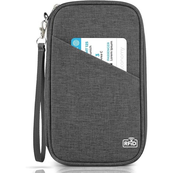 RFID Passport Wallet: Travel Document Organizer (Waterproof)
