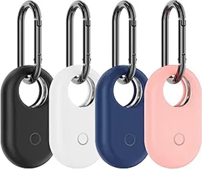 Samsung Galaxy SmartTag 2 Case – 4-Pack Rugged Black/White/Blue/Pink