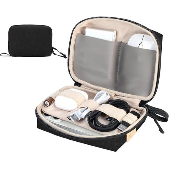 SIMTOP Electronics Organizer Cord Pouch for Travel