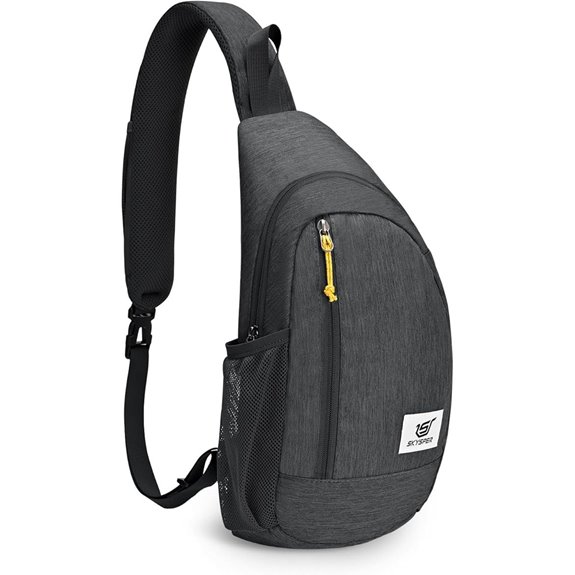 SKYSPER RFID Sling Bag Crossbody Daypack (Black)