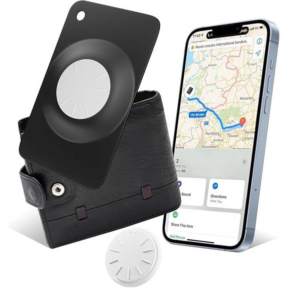 Slim Bluetooth Wallet Tracker with Replaceable Battery
