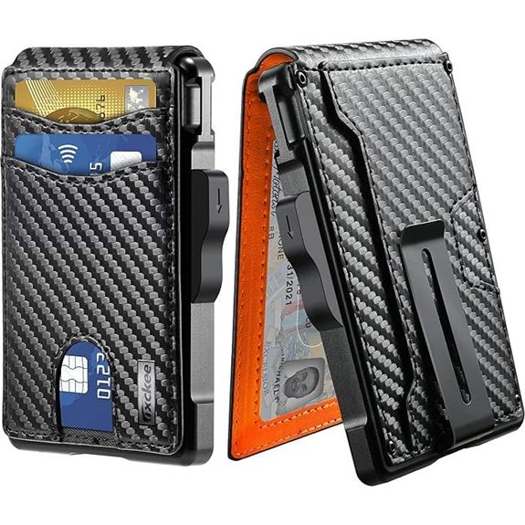 Umoven Wallet for Men with RFID Blocking Slim Leather Cardholder