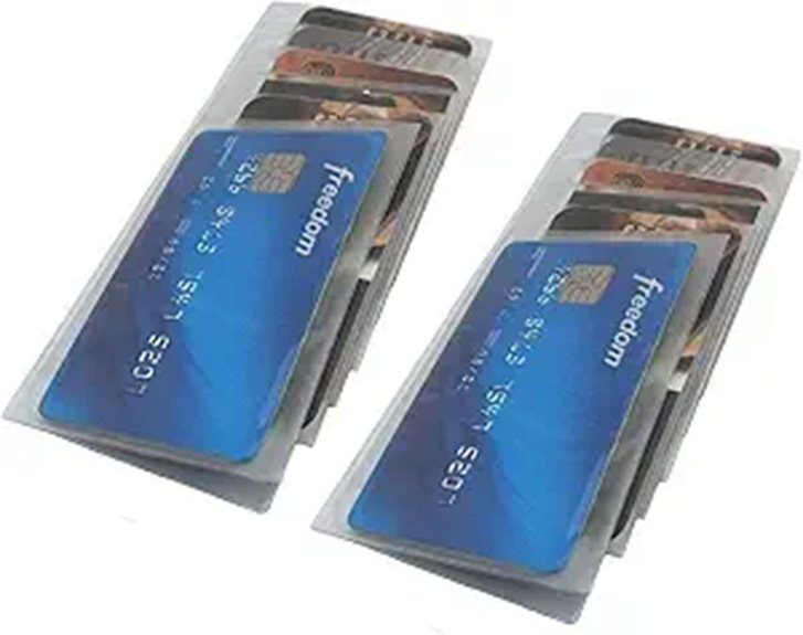 Set of 2: Slim Plastic Checkbook Wallet Inserts