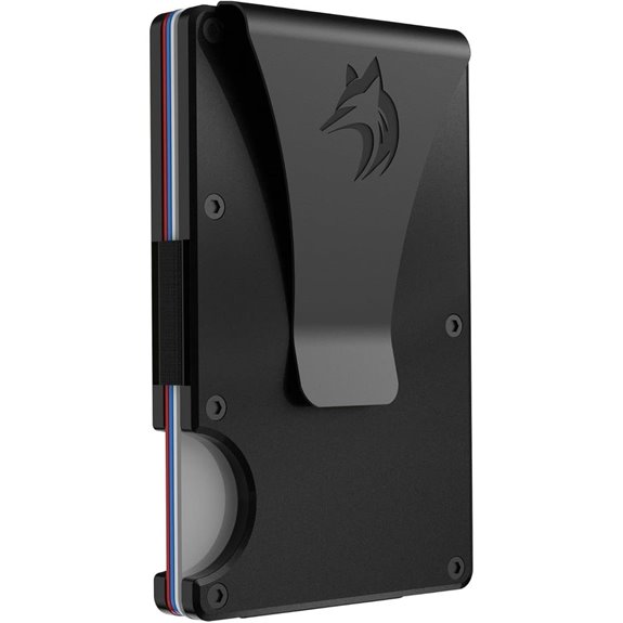 Slim RFID Blocking Wallet with Money Clip (Obsidian)