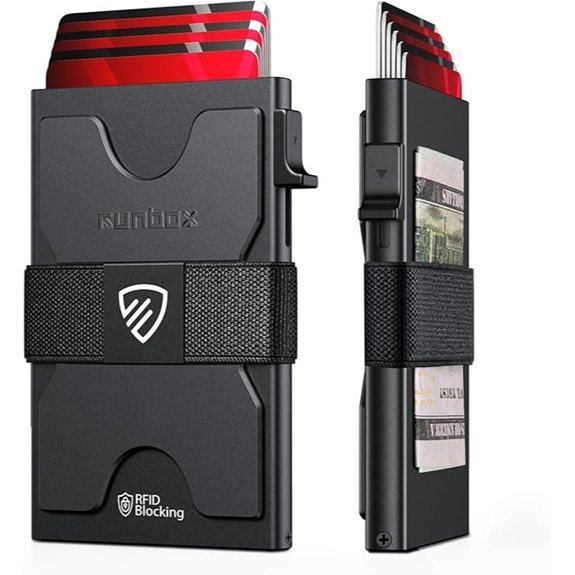 Slim RFID Card Wallet with Pop-Up 6+6 Cards