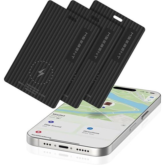 Slim Wallet Tracker Card (3-Pack) - iOS Bluetooth Finder