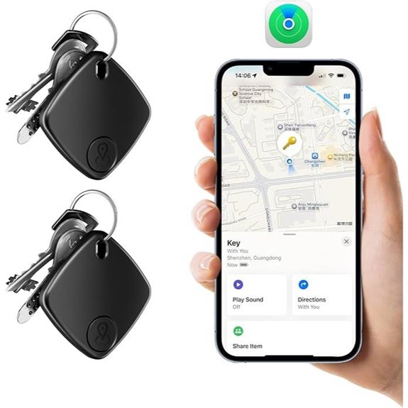 Smart Bluetooth Tracker 2-Pack: Key & Luggage Locator