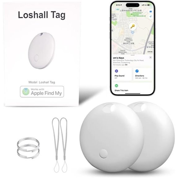 Smart Finder for Apple Find My IP65 Bluetooth Tracker (2 Pack)