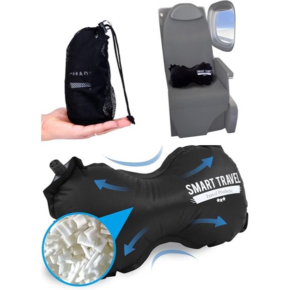 SmartTravel Inflatable Lumbar Pillow for Travel & Office