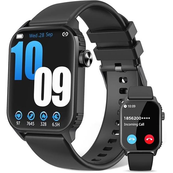 Smartwatch for Men: 120+ Sports Modes IP67 Black