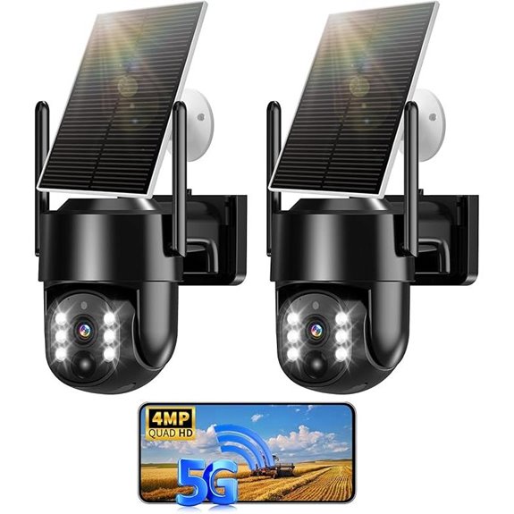 Solar Wireless Security Camera with Solar Power 2-Way Talk