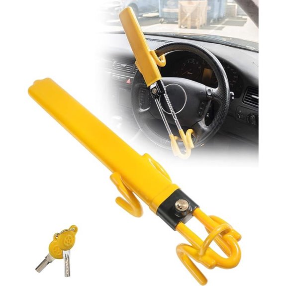 Steering Wheel Lock Anti-Theft Device for Cars