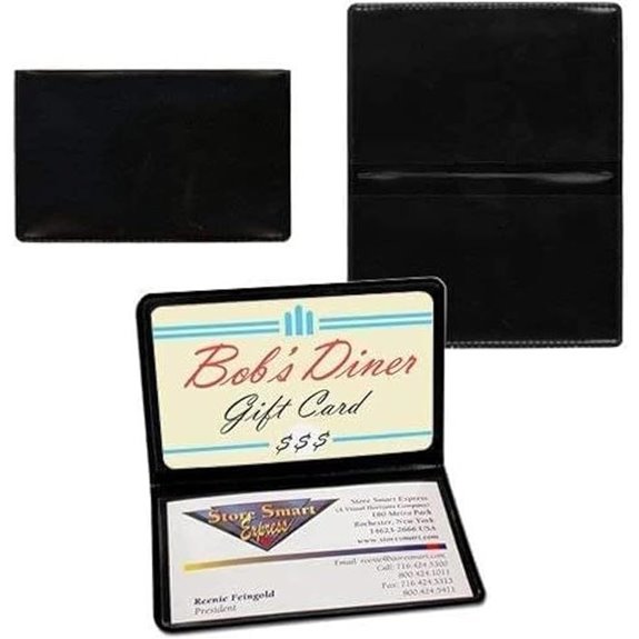 STORE SMART Folding Card Holder Black 1 Pack