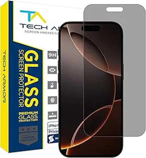 Tech Armor iPhone 16 Pro Privacy Screen Protector