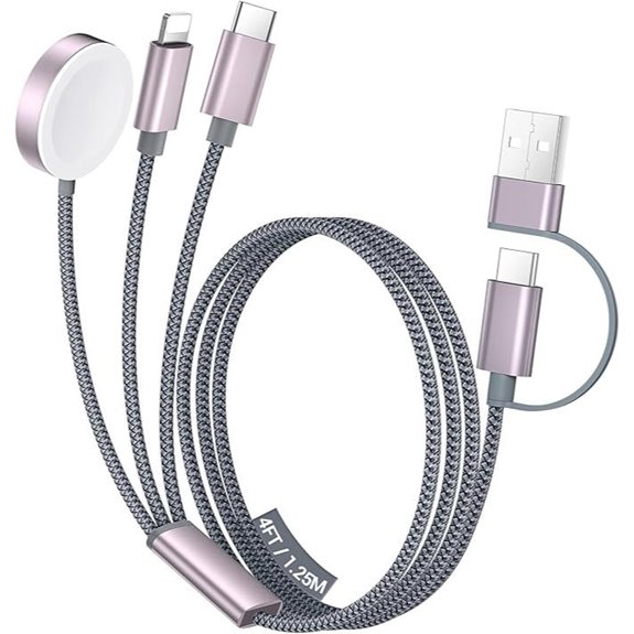 Temdan 3-in-2 USB-C Cable for iPhone & Apple Watch
