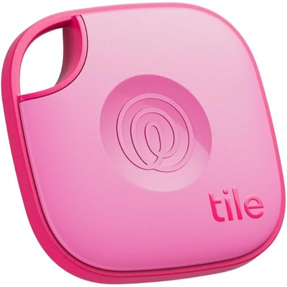 Tile by Life360 Mate: Bluetooth Tracker for Keys/Bags (Pink)